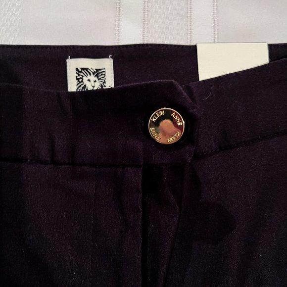 Anne Klein culottes, black, sz 8 - Picture 3 of 13